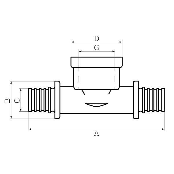 Тройник натяжной с внутренней резьбой SFT31-32